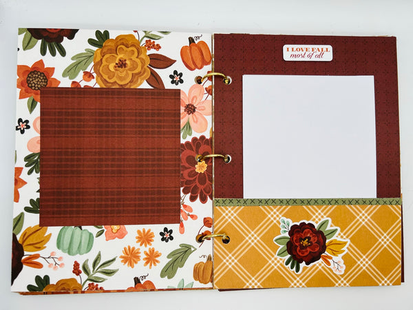 Premade Fall Scrapbook Photo Album