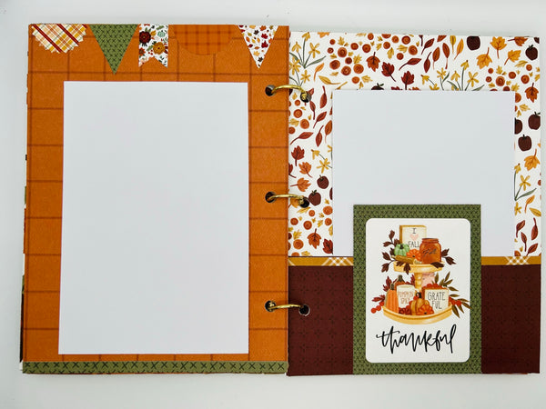 Premade Fall Scrapbook Photo Album