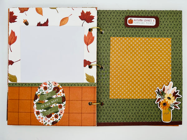 Premade Fall Scrapbook Photo Album