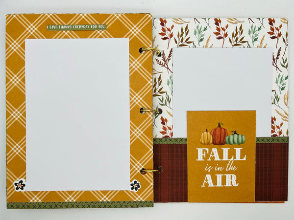 Premade Fall Scrapbook Photo Album