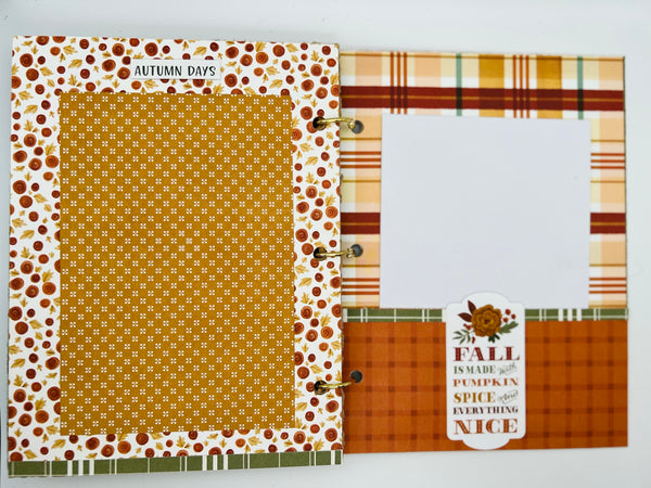 Premade Fall Scrapbook Photo Album