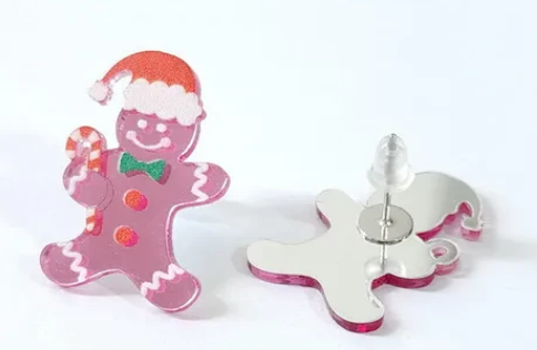 Christmas Gingerbread Girl Earrings