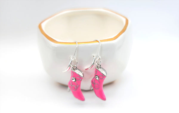 Cowgirl Cowboy Boot Earrings