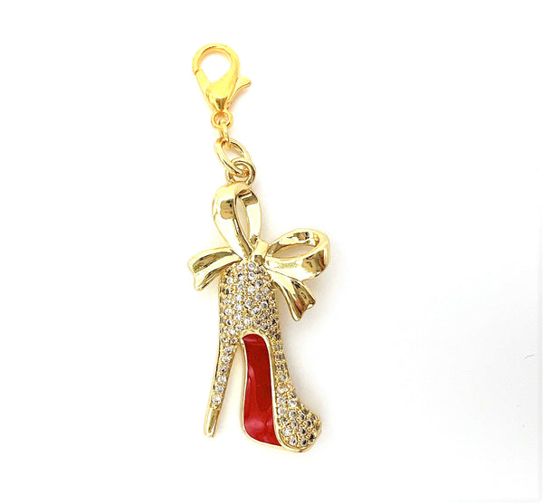 Red Bottom Shoe Charm Clip
