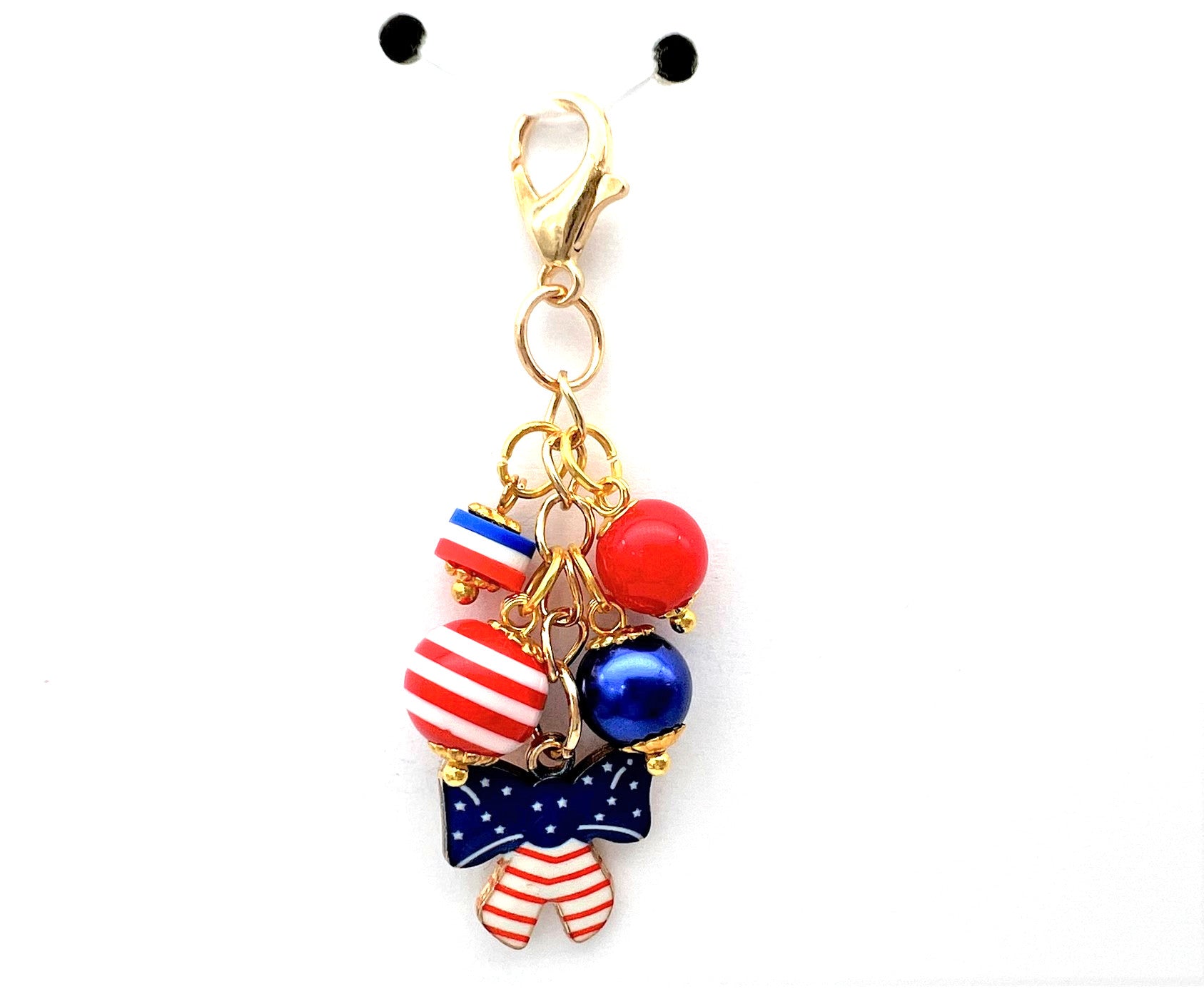 July 4th Bow Charm Clip or Paperclip