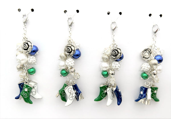 Cowgirl Cowboy Boot Charm Clip