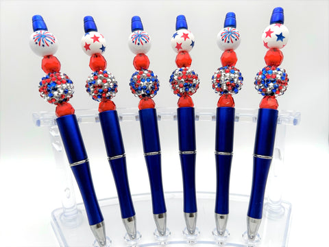 July 4th Red White & Blue Pen