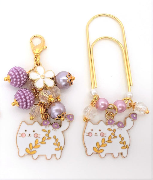 Cat Charm Clip or Paperclip