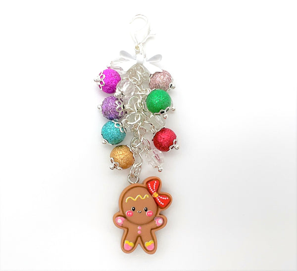 Christmas Gingerbread Boy or Girl Charm Clip