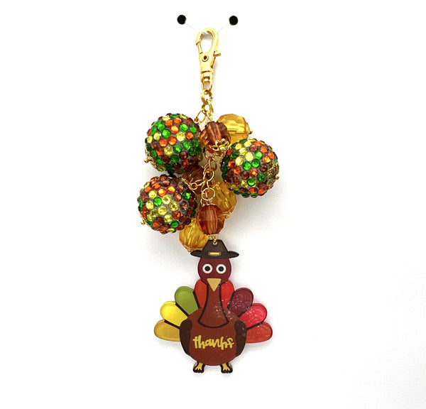 Thanksgiving Turkey Planner Charm Clip
