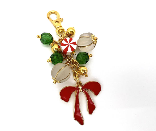 Christmas Bow Charm Clip or Paper Clip