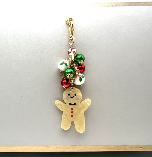 Christmas Gingerbread Charm Clip