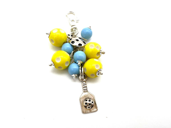 Pickleball Zipper Pull Charm UNC