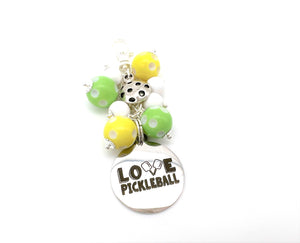 Pickleball Zipper Pull Charm
