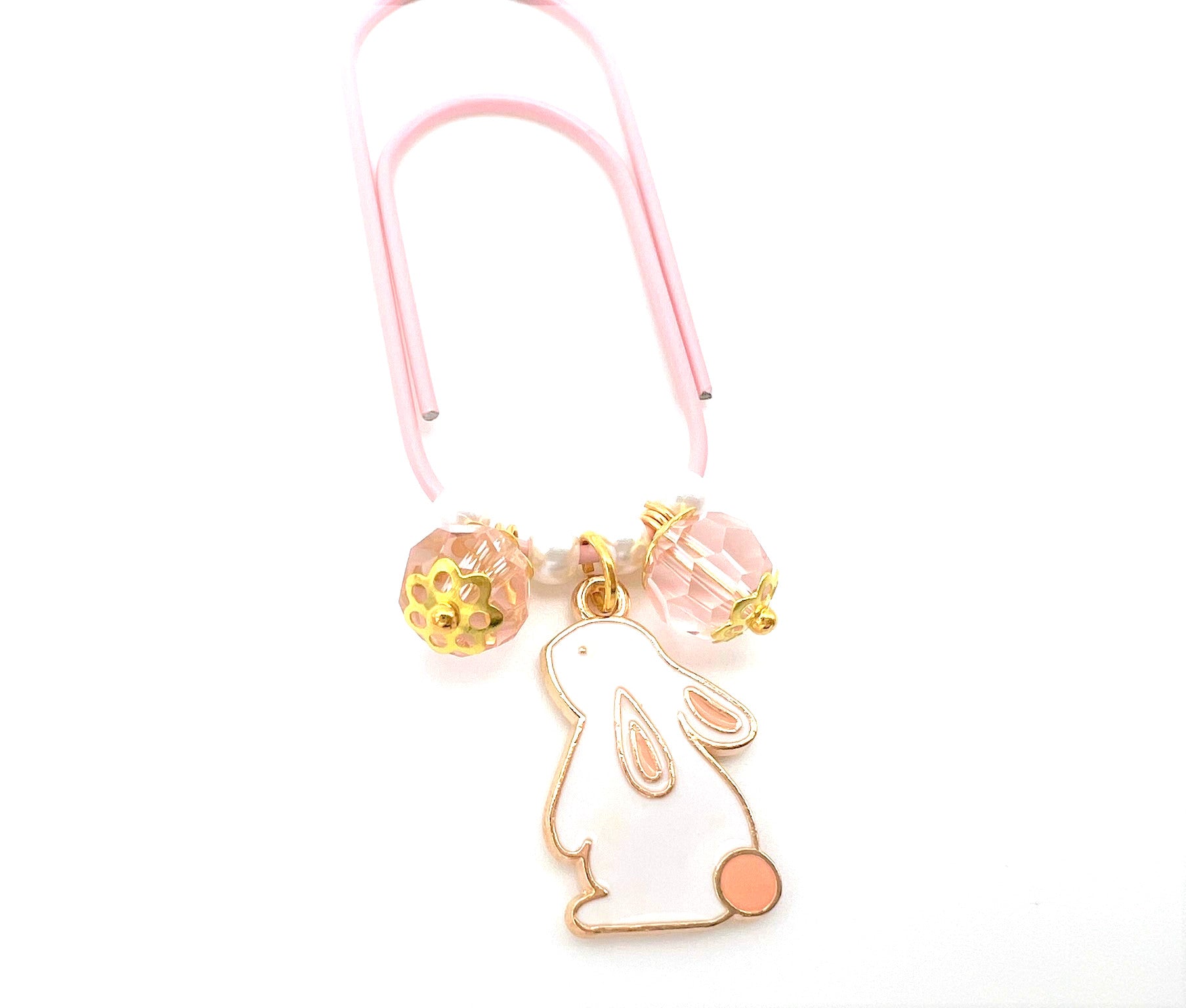 Easter Bunny Charm Clip or Paperclip