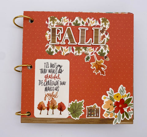 Premade Fall Scrapbook Album
