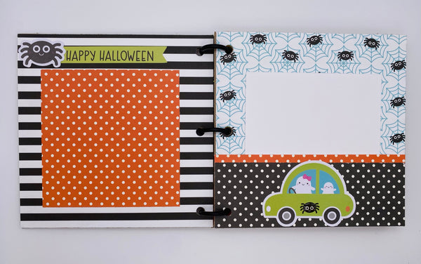 Premade Halloween Scrapbook Photo Album