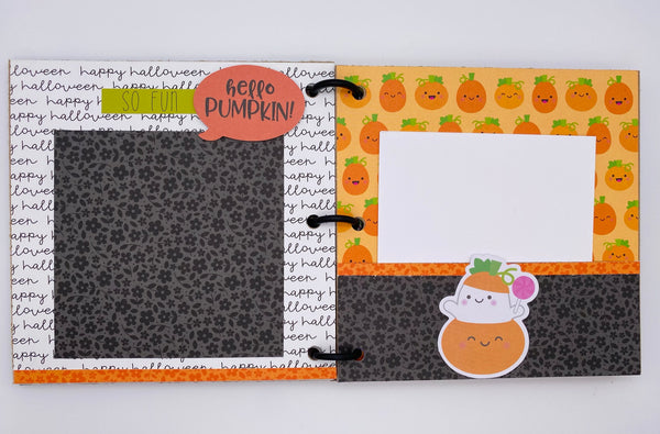 Premade Halloween Scrapbook Photo Album