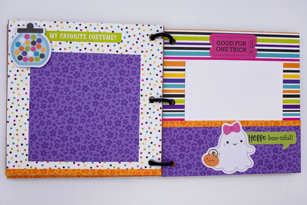 Premade Halloween Scrapbook Photo Album