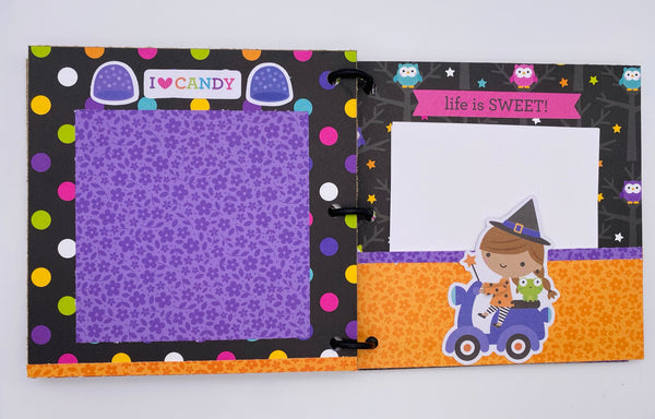 Premade Halloween Scrapbook Photo Album