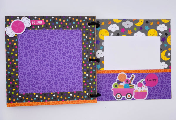 Premade Halloween Scrapbook Photo Album