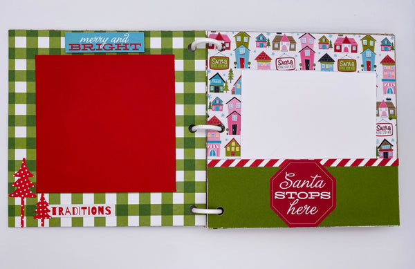 Premade Christmas Scrapbook Photo Album