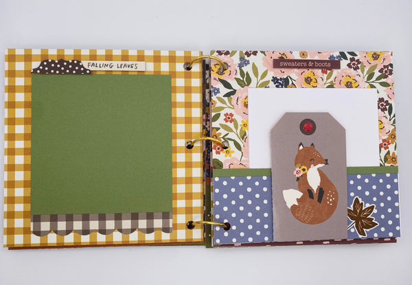 Premade Fall Scrapbook Album