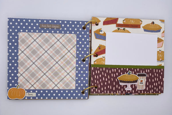 Premade Fall Scrapbook Album