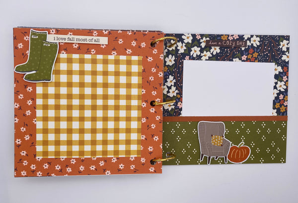 Premade Fall Scrapbook Album