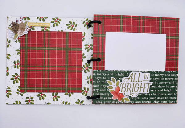 Premade Christmas Scrapbook Photo Album