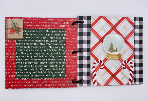 Premade Christmas Scrapbook Photo Album