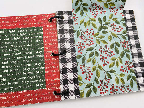Premade Christmas Scrapbook Photo Album