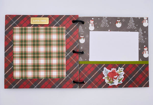 Premade Christmas Scrapbook Photo Album