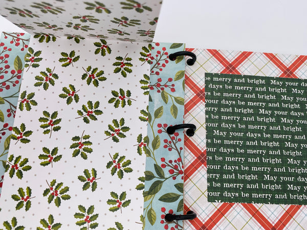 Premade Christmas Scrapbook Photo Album