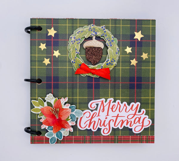 Premade Christmas Scrapbook Photo Album