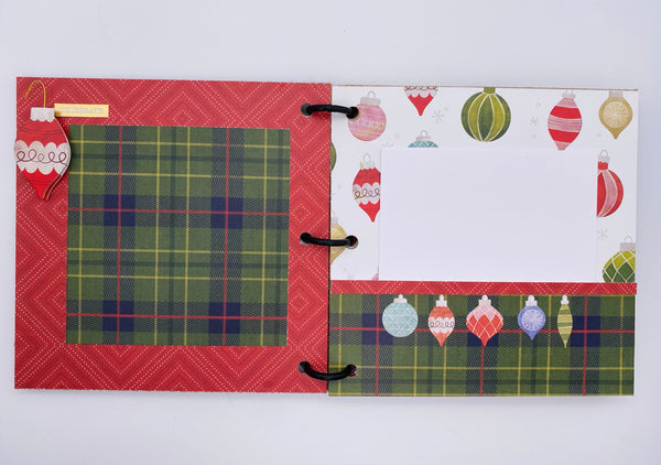 Premade Christmas Scrapbook Photo Album