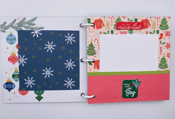 Premade Christmas Scrapbook Photo Album