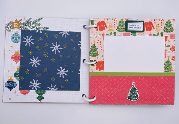 Premade Christmas Scrapbook Photo Album