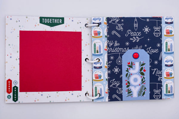 Premade Christmas Scrapbook Photo Album