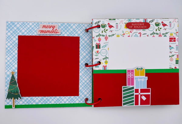 Premade Christmas Scrapbook Photo Album