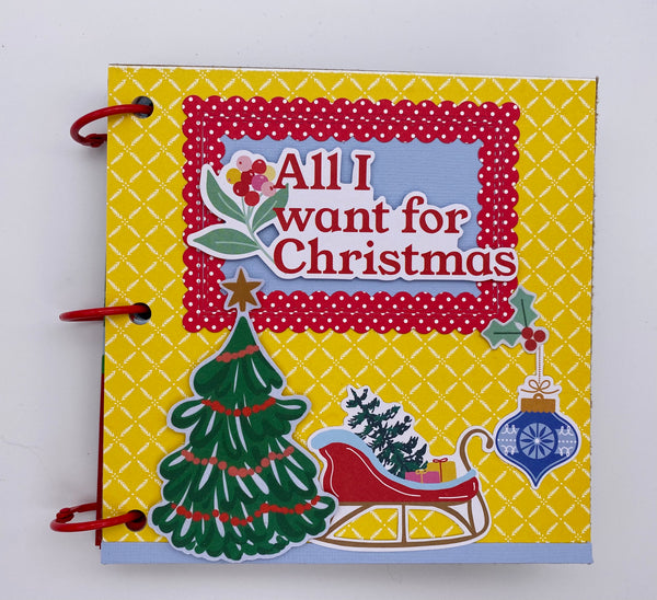 Premade Christmas Scrapbook Photo Album