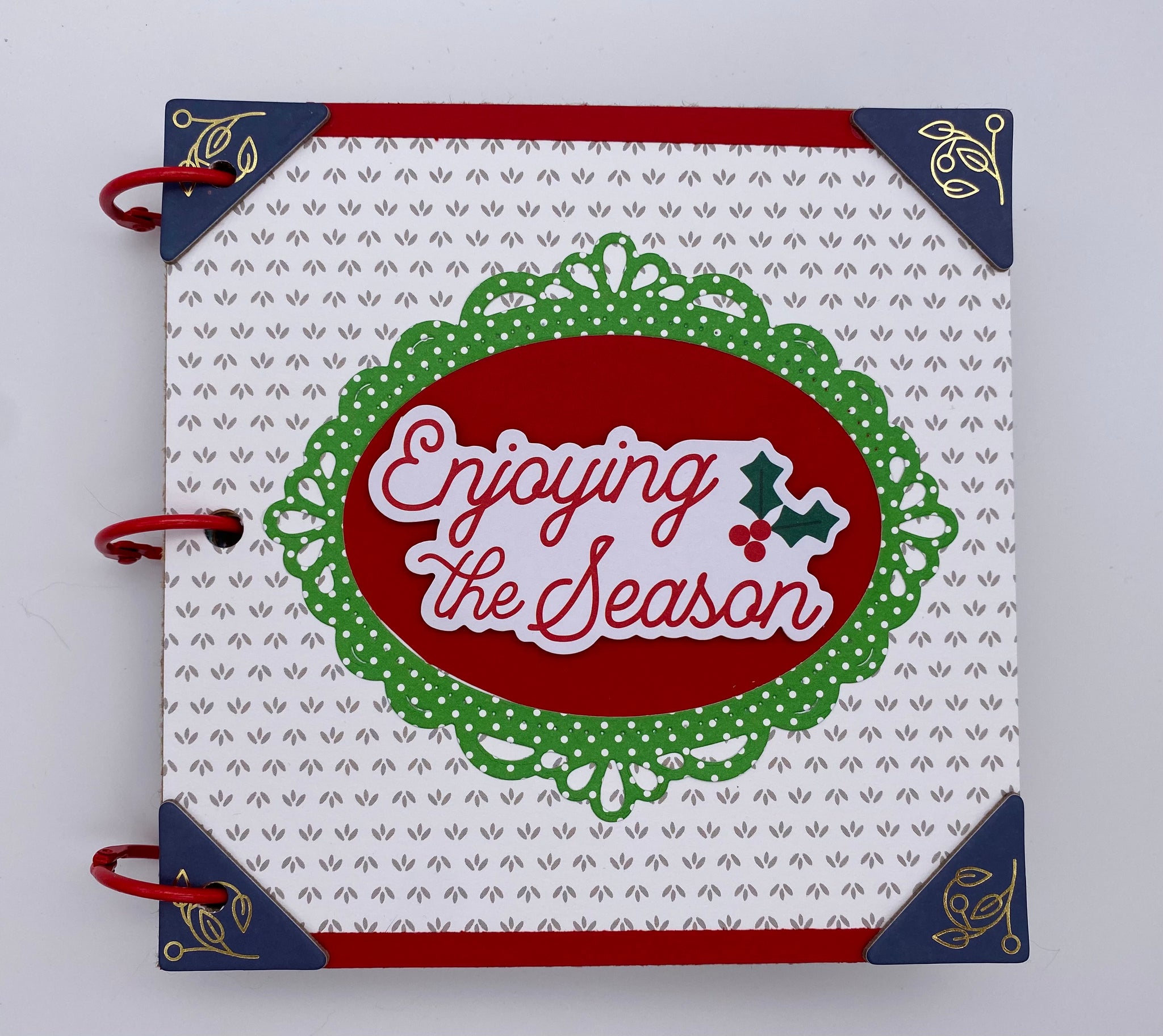 Premade Christmas Scrapbook Photo Album