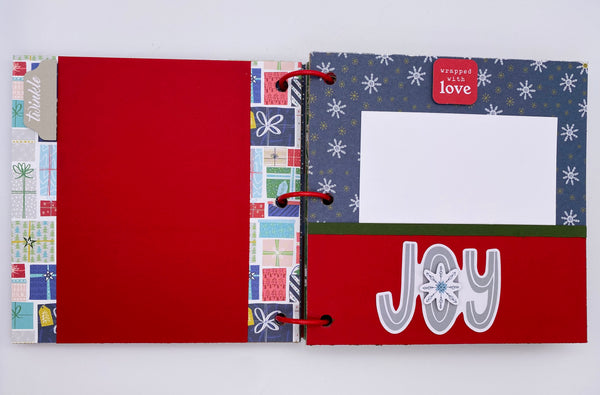 Premade Christmas Scrapbook Photo Album