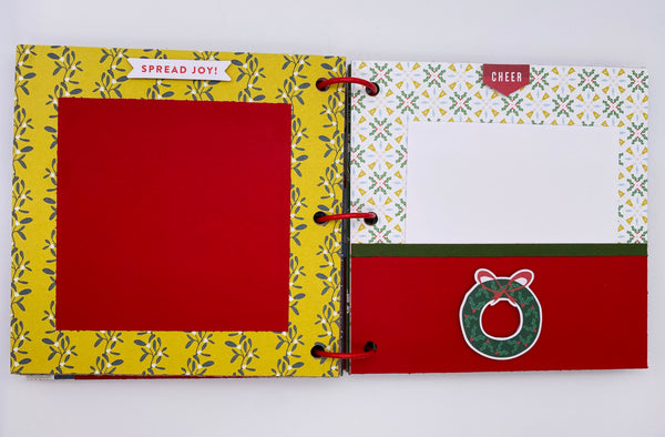 Premade Christmas Scrapbook Photo Album