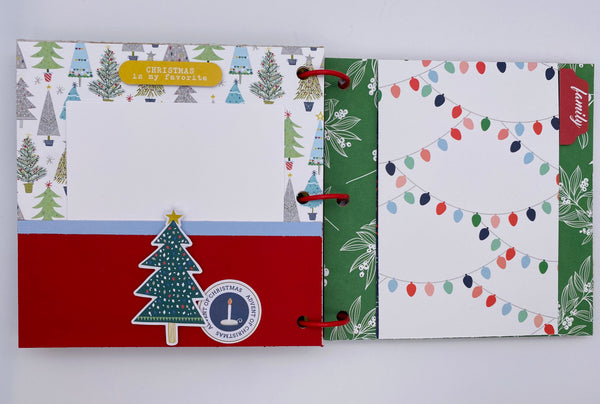 Premade Christmas Scrapbook Photo Album
