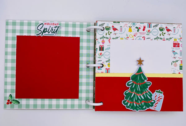 Premade Christmas Scrapbook Photo Album