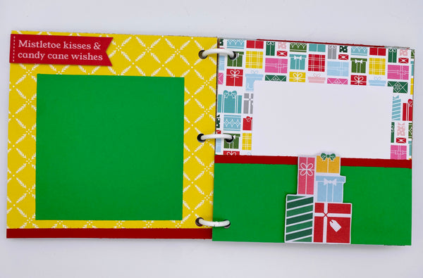 Premade Christmas Scrapbook Photo Album
