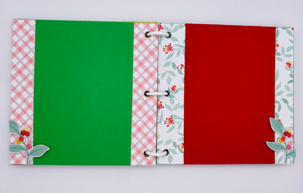 Premade Christmas Scrapbook Photo Album