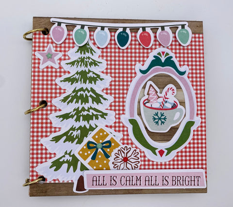 Premade Christmas Scrapbook Photo Album