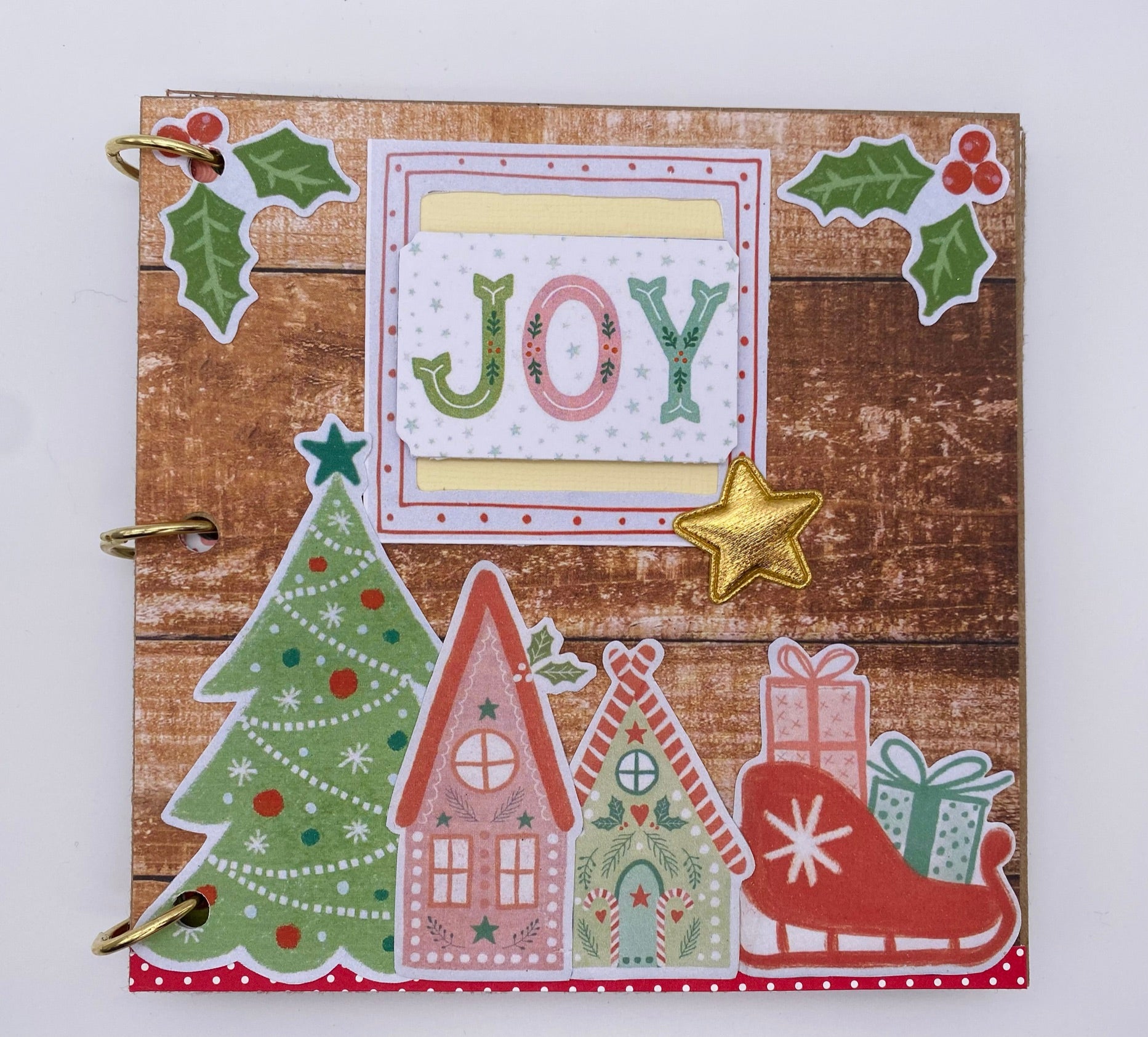 Premade Christmas Scrapbook Photo Album